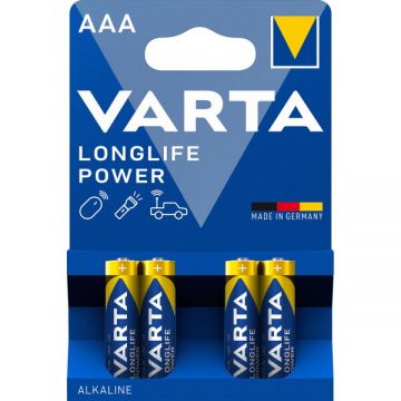 VARTA Baterie Varta Longlife Power 4903, AAA / LR3, Set 4 bucati