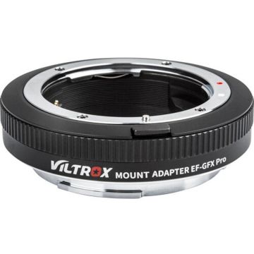 Viltrox Adaptor montura Viltrox EF-GFX PRO, Auto Focus de la Canon EF/ EF-S la Fujifilm GFX-mount, Negru