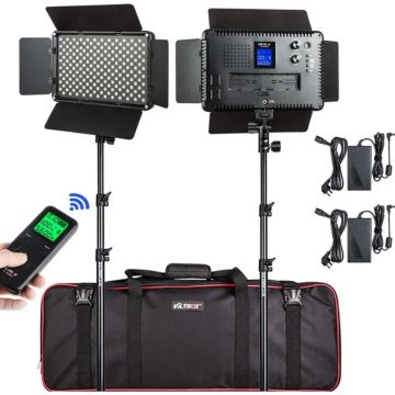 Viltrox Set 2 Lampi LED Viltrox VL-S192T Duo Kit, 45W, 3500lux, Bicolor 3300K-5600K