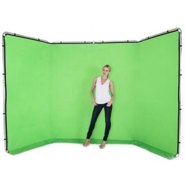 Lastolite Fundal Chroma Key verde Panoramic cu cadru inclus 4x2.30m