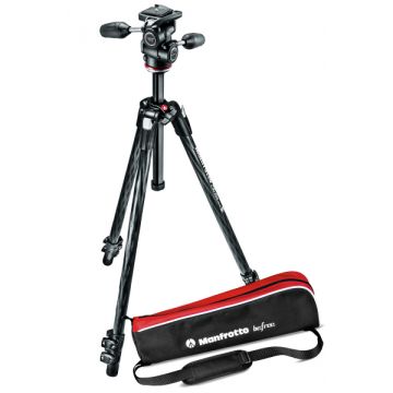 Manfrotto 290XTC3-3W Trepied foto carbon cu cap 3Way