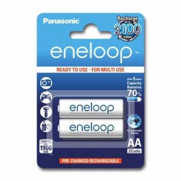 Panasonic Acumulatori Eneloop 2xAA 1900mAh