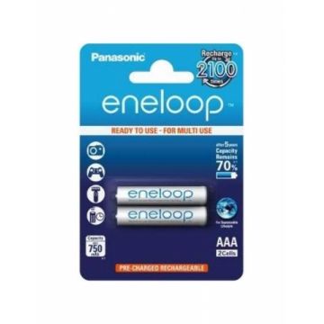 Panasonic Acumulatori Eneloop 2xAAA 750mAh