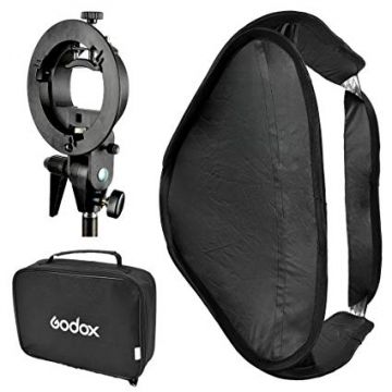 Godox Kit softbox pentru blit cu prindere S si husa 40 x 40cm