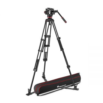 Manfrotto MVK504XTWINGA Kit Trepied video cu spreader de podea