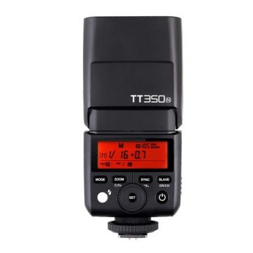 Pachet Godox Mini TT350N Blitz TTL dedicat Nikon + Softbox