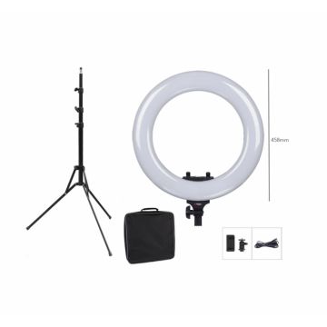 Tolifo Ring Light LED Bicolor 48W cu stativ