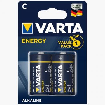 Baterii alcaline C, 2 buc Varta