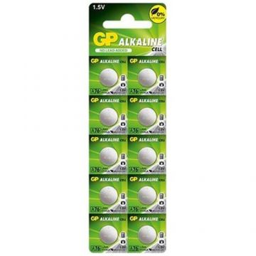 Baterii Alcaline GP CELL A76, AG13, 10 buc