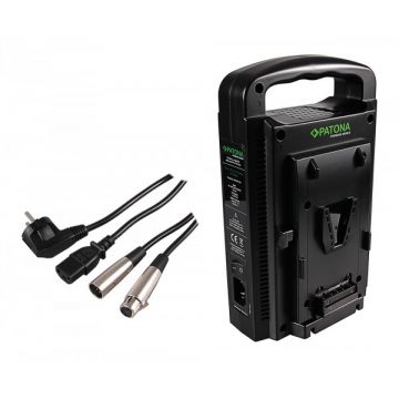 Patona Incarcator Dual V-Mount Sony cu 4-pin XLR