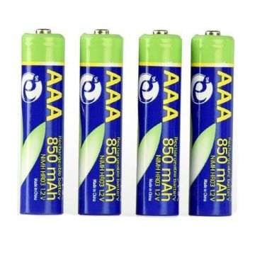 Acumulator Gembird AAA (R3), 1.2V NiMH 850mAh, 4 buc., EG-BA-AAA8R4-01