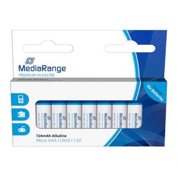 Baterii alcaline MEDIARANGE AAA LR03, 1.5V, 10buc