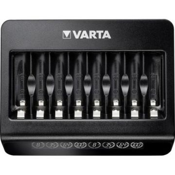 Incarcator pentru 8 acumulatori Varta LCD Multi-Plus Ni-MH AA, AAA, Negru