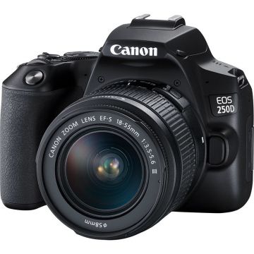 Aparat foto DSLR EOS 250D 24Mpx WiFi Black Kit EF-S 18-55 DC III