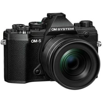 OLYMPUS Aparat foto Aparat Foto Mirrorless Olympus OM-5, 20.4MP, 4K + obiectiv M.Zuiko Digital 12-45mm F4 PRO (Negru)