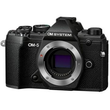 OLYMPUS Kit Aparat foto Mirrorless Olympus OM-5, 20.4MP, 4K + obiectiv 12-40mm PRO II, Negru