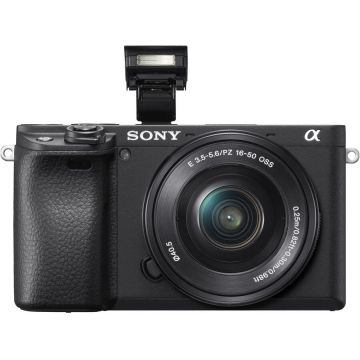 Sony Kit aparat foto Sony Alpha 6400 ( cu obiectiv 16-50mm), negru (ILCE6400L)