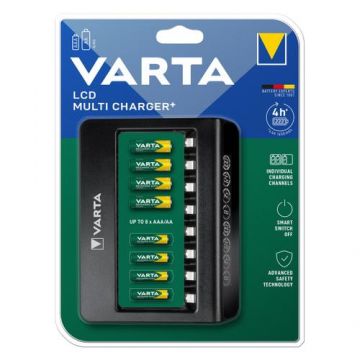 Varta Incarcator LCD Multi Charger+ 57681.101401 cu 8 canale AA (R6) / AAA (R3) (1/2)